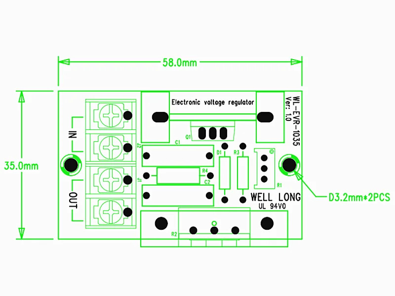 AC Motor Speed Control Module Dimmer Regulator Adjustable Voltage Regulator