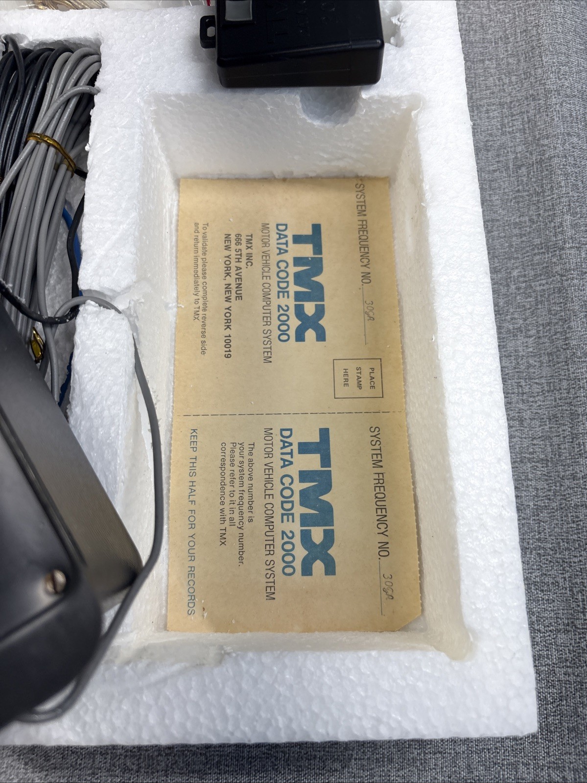 Vintage TMX Data Code Car Alarm S2 Pager System NOS Complete In Box 70s Tech