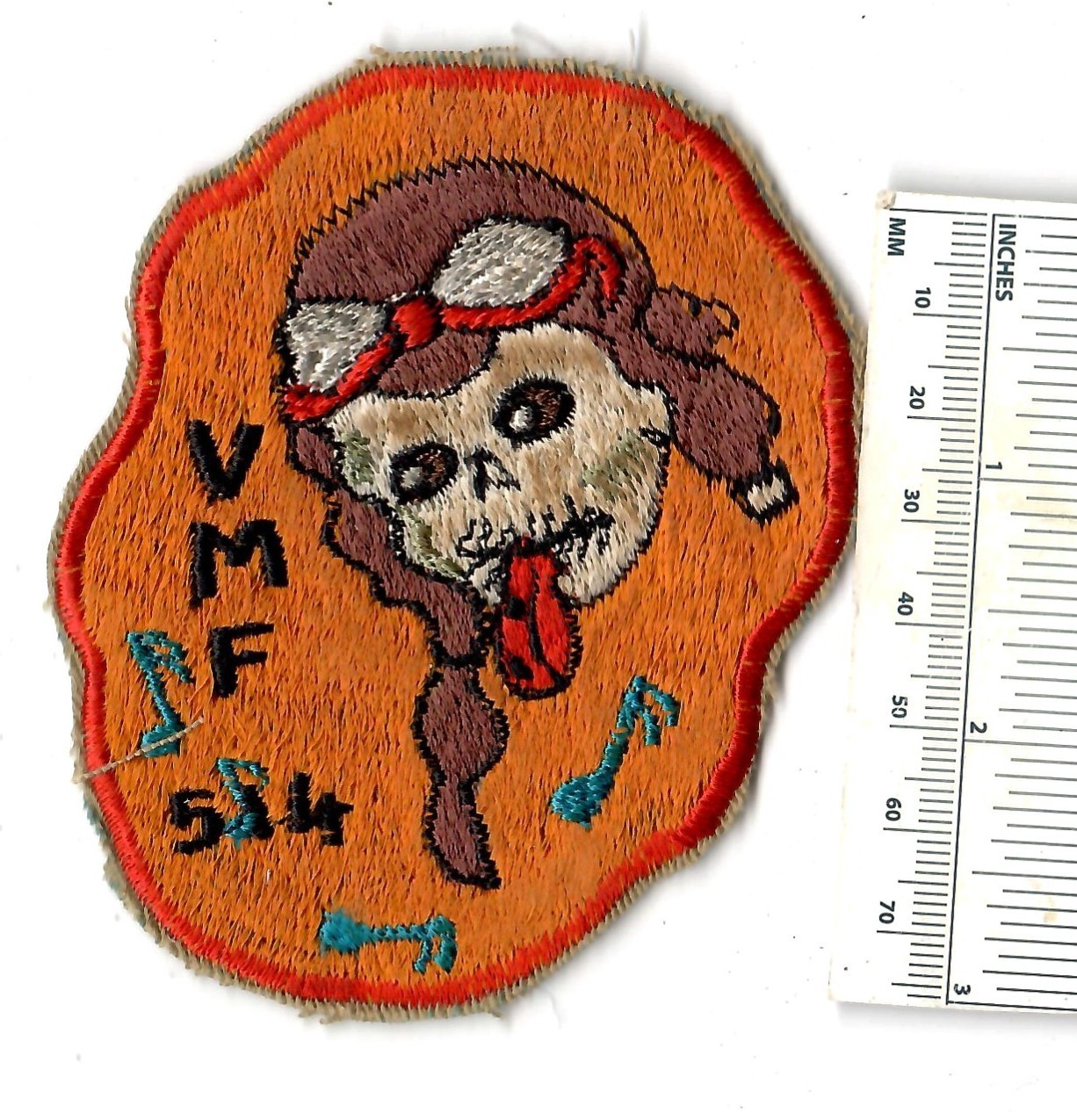 WW2 VMF-514 USMC Fighter Plane Squadron WWII US Marine Corps Patch F4U Corsair