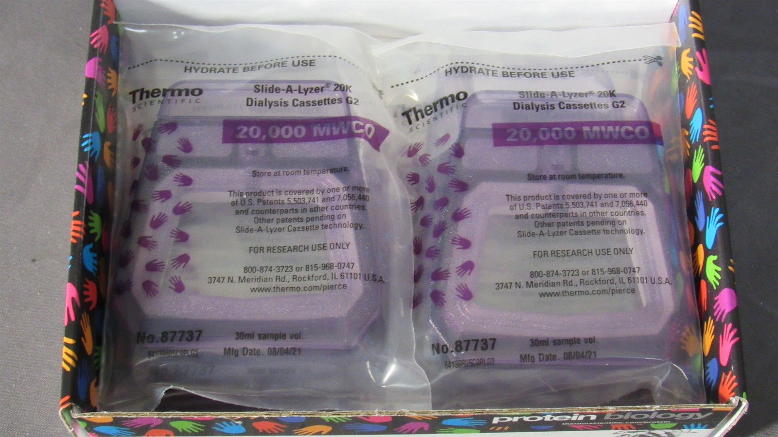 * New Thermo 87737 30mL 20K MWCO Slide-A-Lyzer Dialysis G2 Cassettes; QTY 6