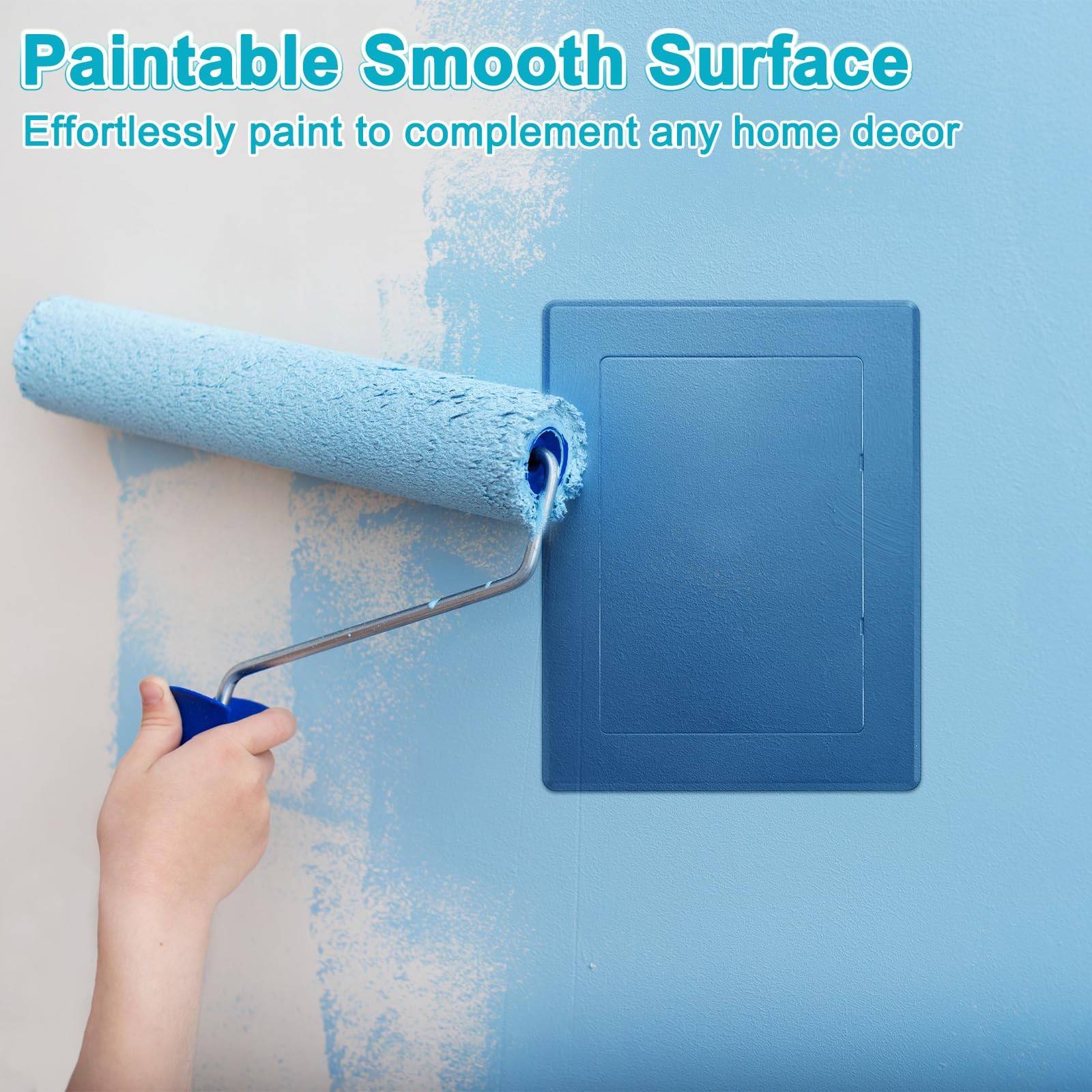 M METERXITY 1-Pack Access Panel for Drywall, 7x5 Inch Plastic Self Adhesive W...
