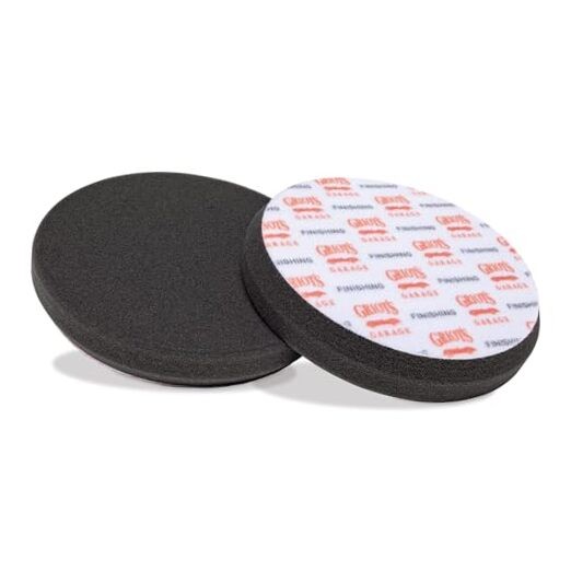 6.5" Black Foam Finishing Pads for Car Polishing and 6.5" (Set of 2)