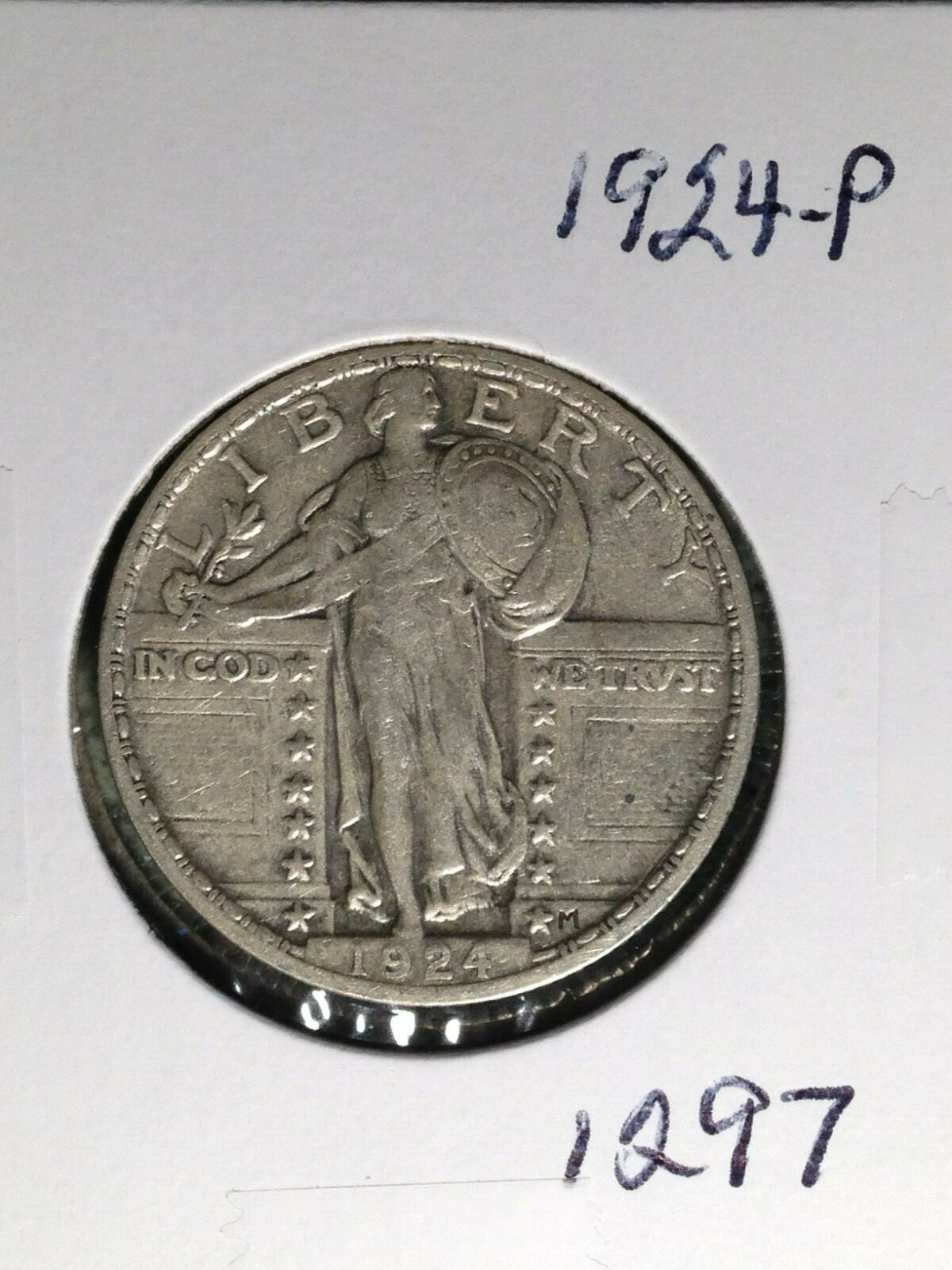 1924-P Standing Liberty Quarter-Luster XF Phily Mint-Strong Features-Tough Date