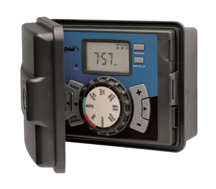 NEW Orbit 27896 Easy-Set Logic Sprinkler Timer 6 Station Indoor Outdoor FreeShip