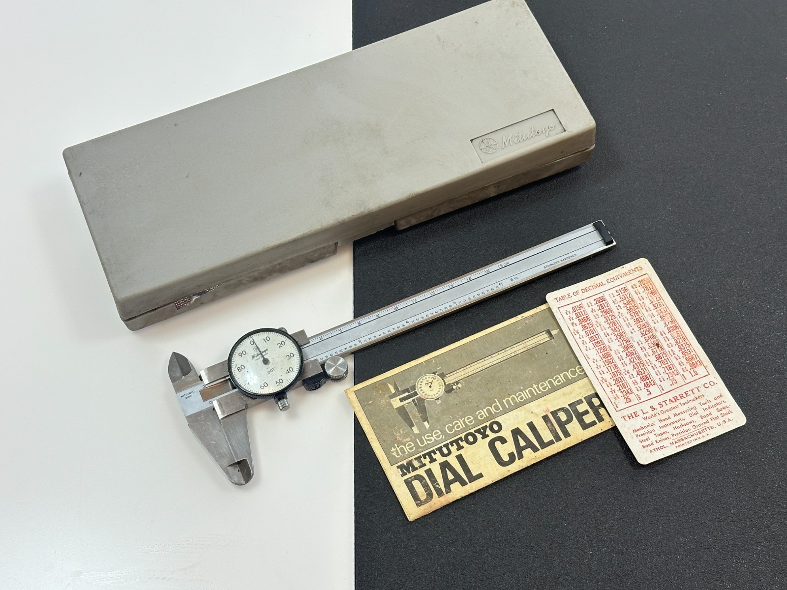 Mitutoyo Dial Caliper .001",  6” With Case - Made In JAPAN