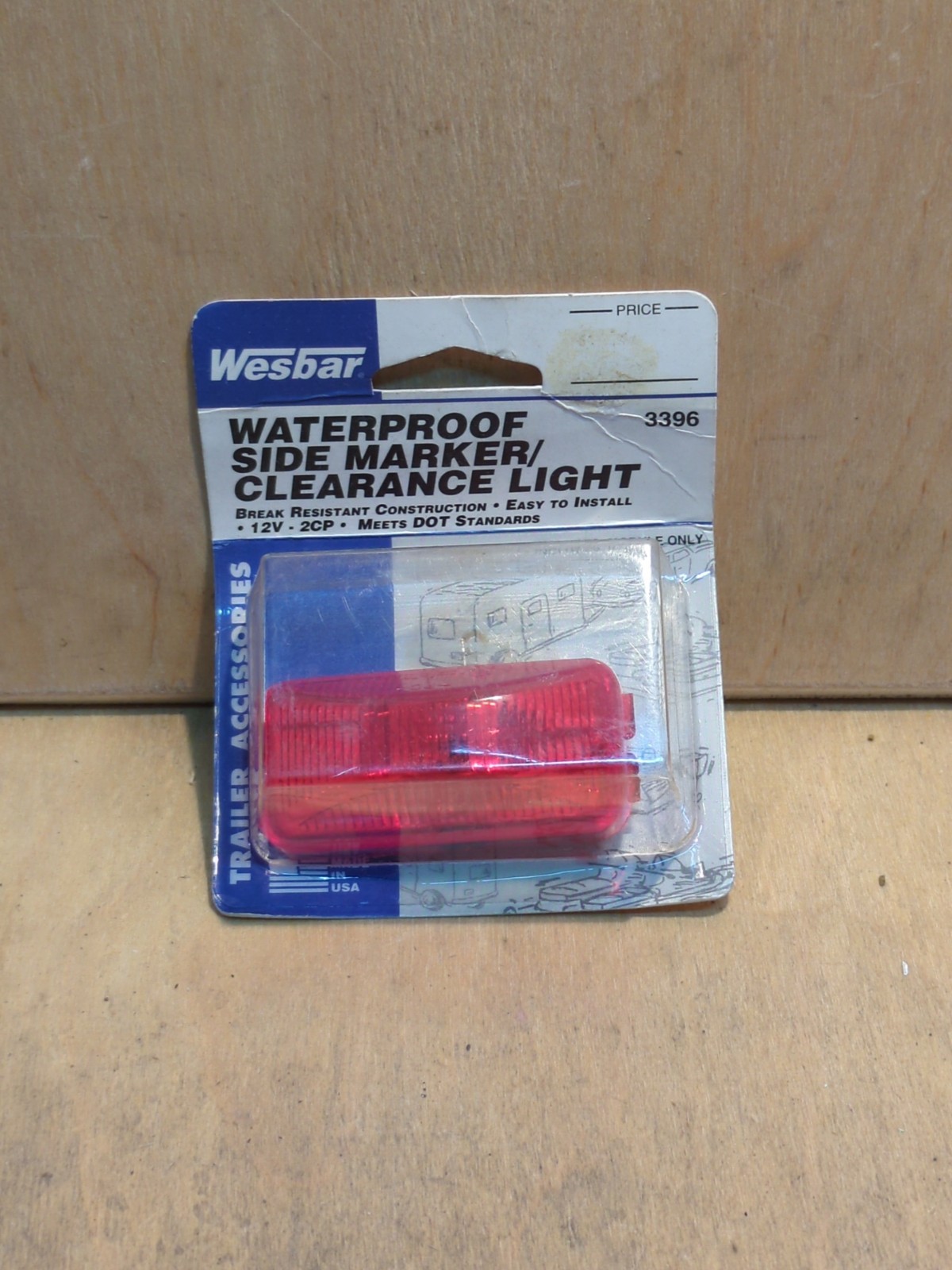 NEW GENUINE WESBAR 203396 WATERPROOF SIDE MARKER CLEARANCE LIGHT RED