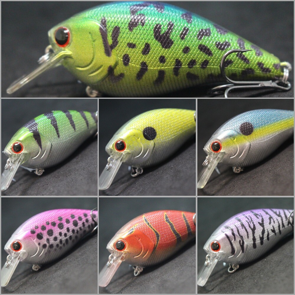 Squarebill Crankbait Fishing Lures 3 1/4inch 2/3 oz Shallow Bass Fishing C429