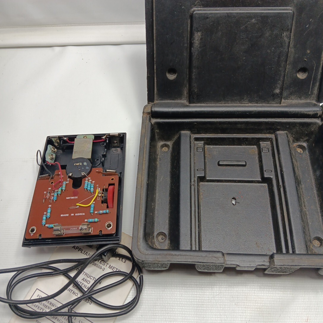 Volt-Watt Meter Current Electrical Tool Maytag No. 38559 W/case Japan Untested