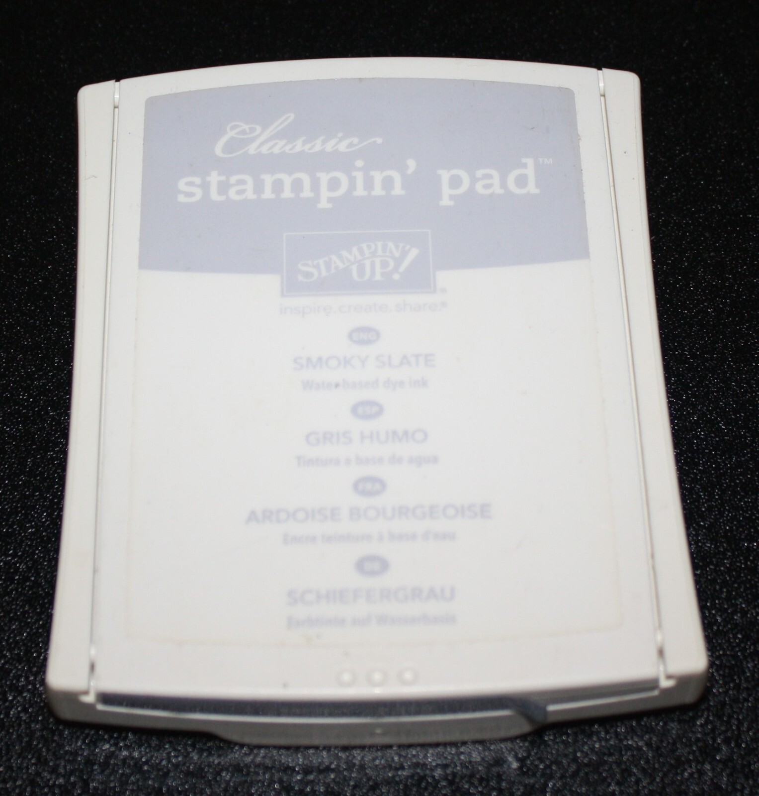 Stampin Up Retired SMOKY SLATE Foam Ink Pad Great Condition! Gray
