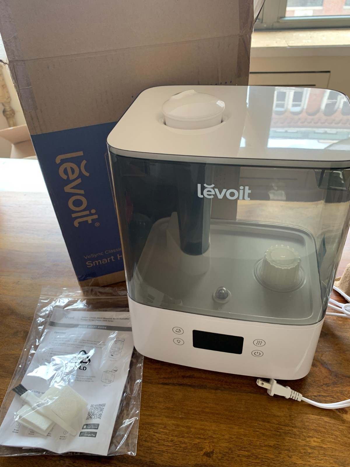 Levoit VeSync Classic 300S Ultrasonic Smart Humidifier - New in Box - Grey Tank