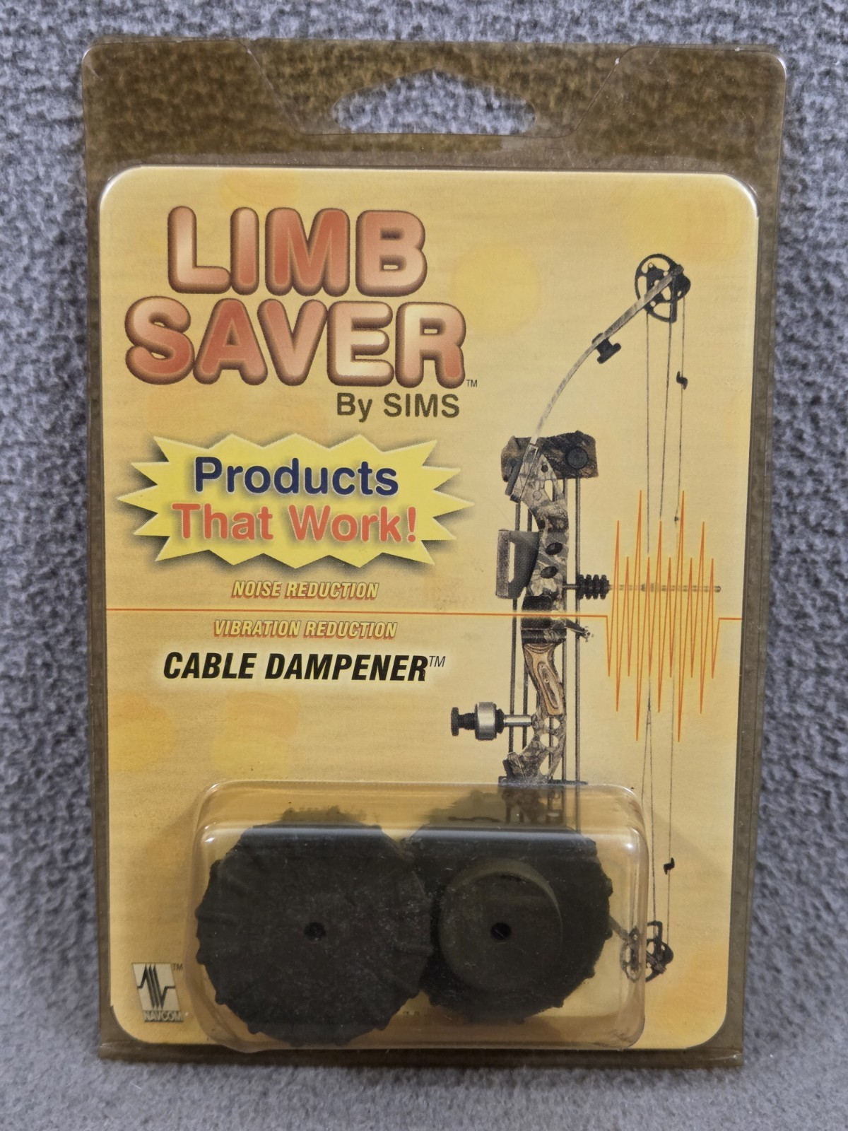 Limb Saver By Sims Cable Guard Dampener Model # 03006 2 Pack Black