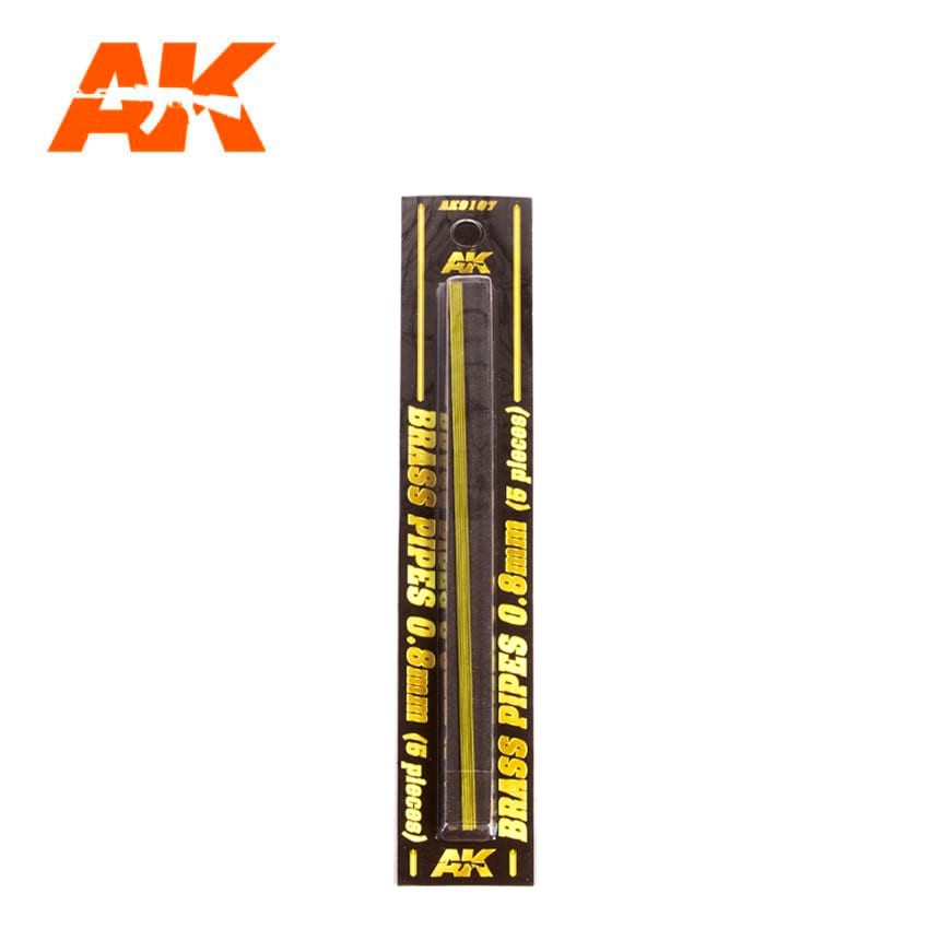 AK-9107 AK Interactive BRASS PIPES 0.8mm, 5 units
