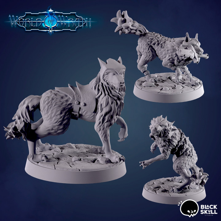 Dungeons & Dragons -HD Resin Print - Druid Wildshape Medium Beast - Wolf, Wolves