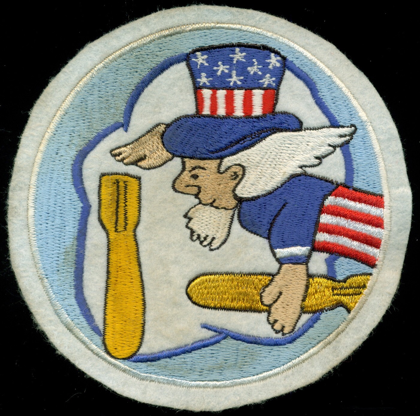 After WWII USAAF USAF 322 Bomb SQDN 91 BG Flight Patch U-4