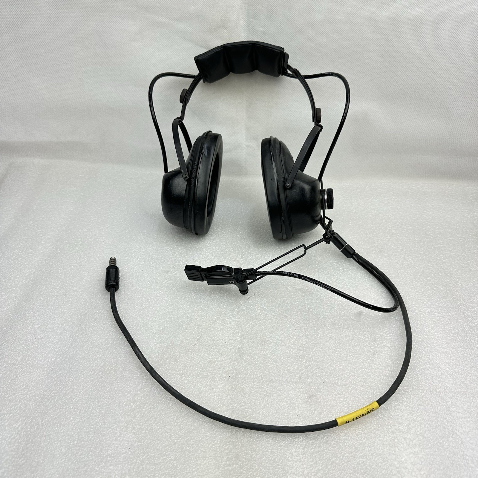 H-157A/AIC Headset Used USGI Military Communication Hearing Protection Mic