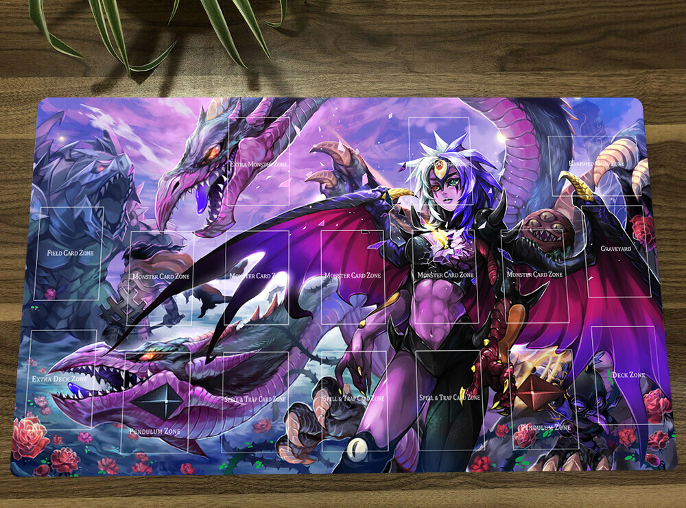 NEW YGO GX Anime Playmat Yubel Trading Card Game CCG TCG OCG Mat + Bag