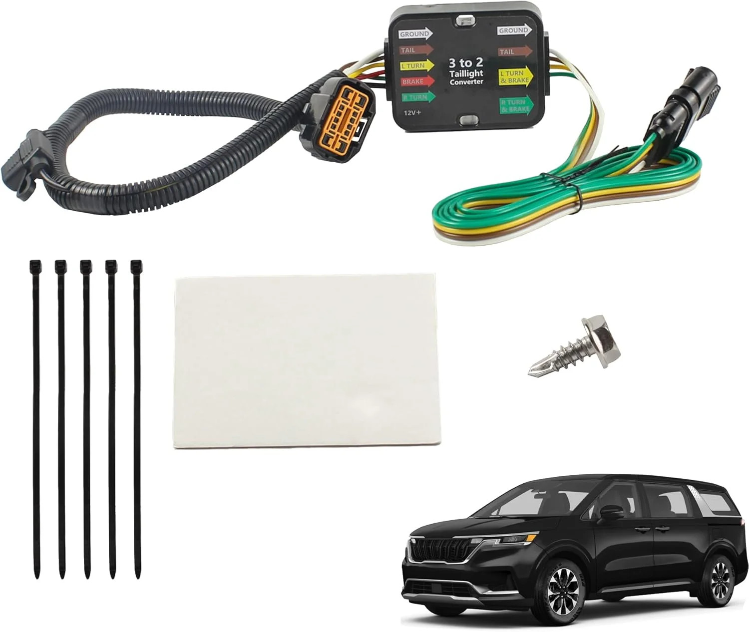 4 Way Trailer Wiring Harness Kit Compatible with 2019-2024 Hyundai Santa Fe Pali