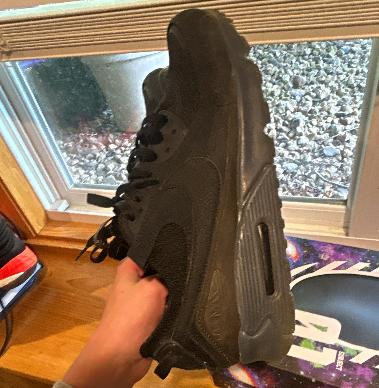 Nike Men’s Black Low Top Lace-Up Athletic Sneakers Rubber Outsole