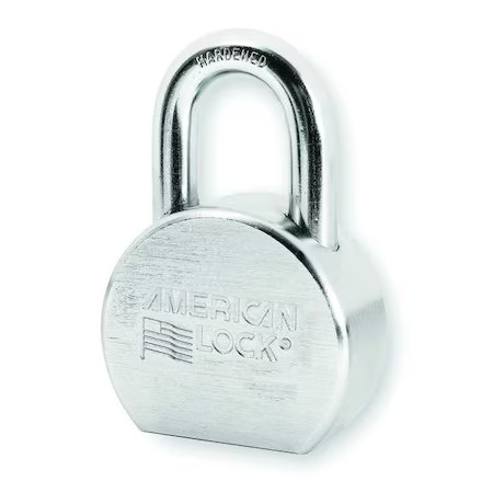 American Lock A700n Padlock, Keyed Different, Standard Shackle, Round Steel