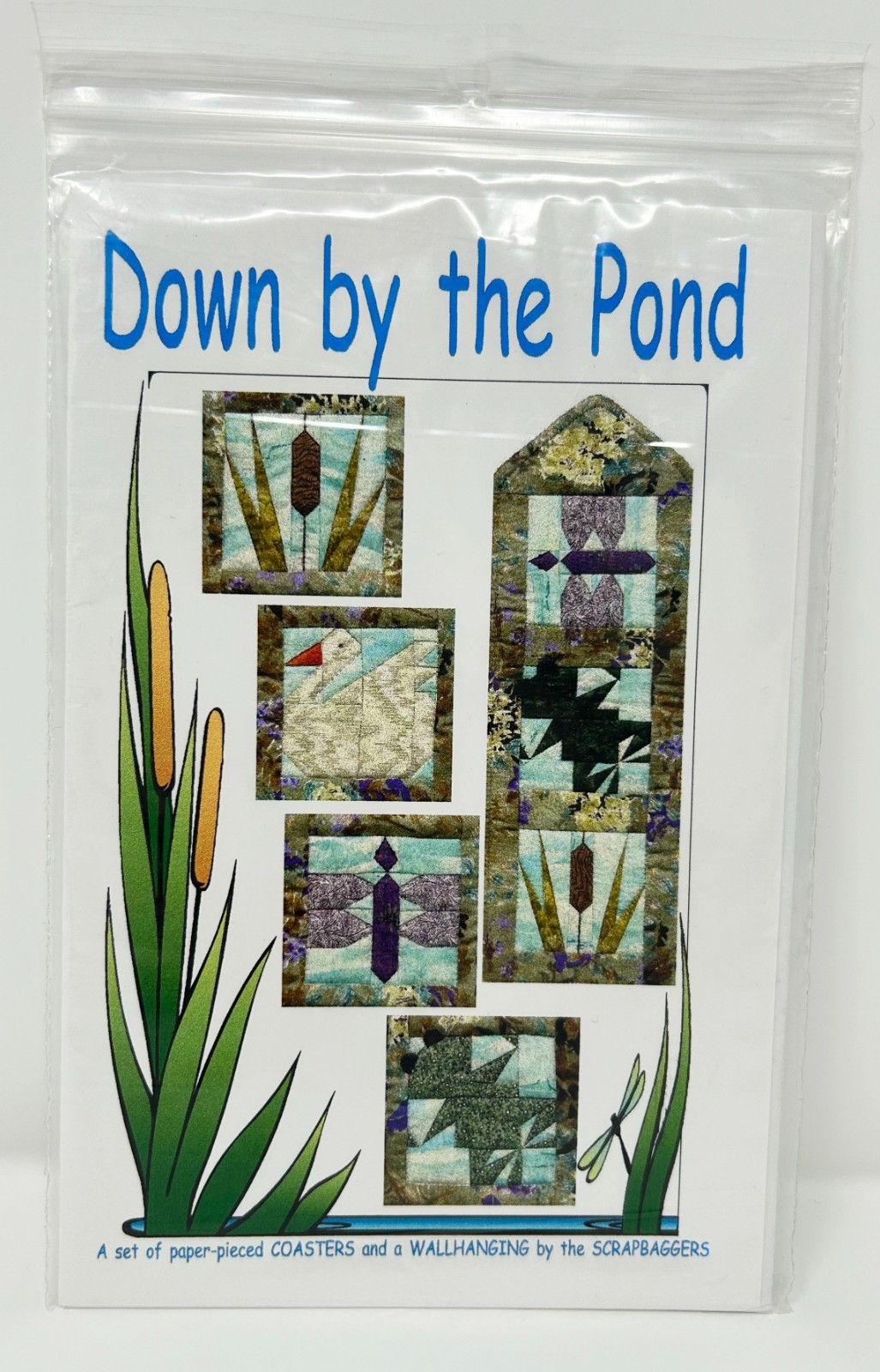 Scrapbaggers Down by the Pond Coasters & Wallhanging Pattern Set Uncut 1997