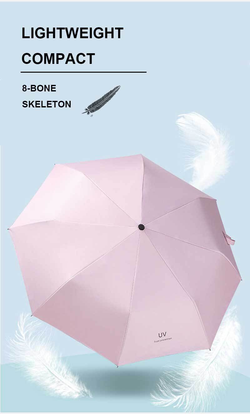 Automatic Umbrella Anti-UV Sun/Rain Windproof 3 Folding Compact Umbrella