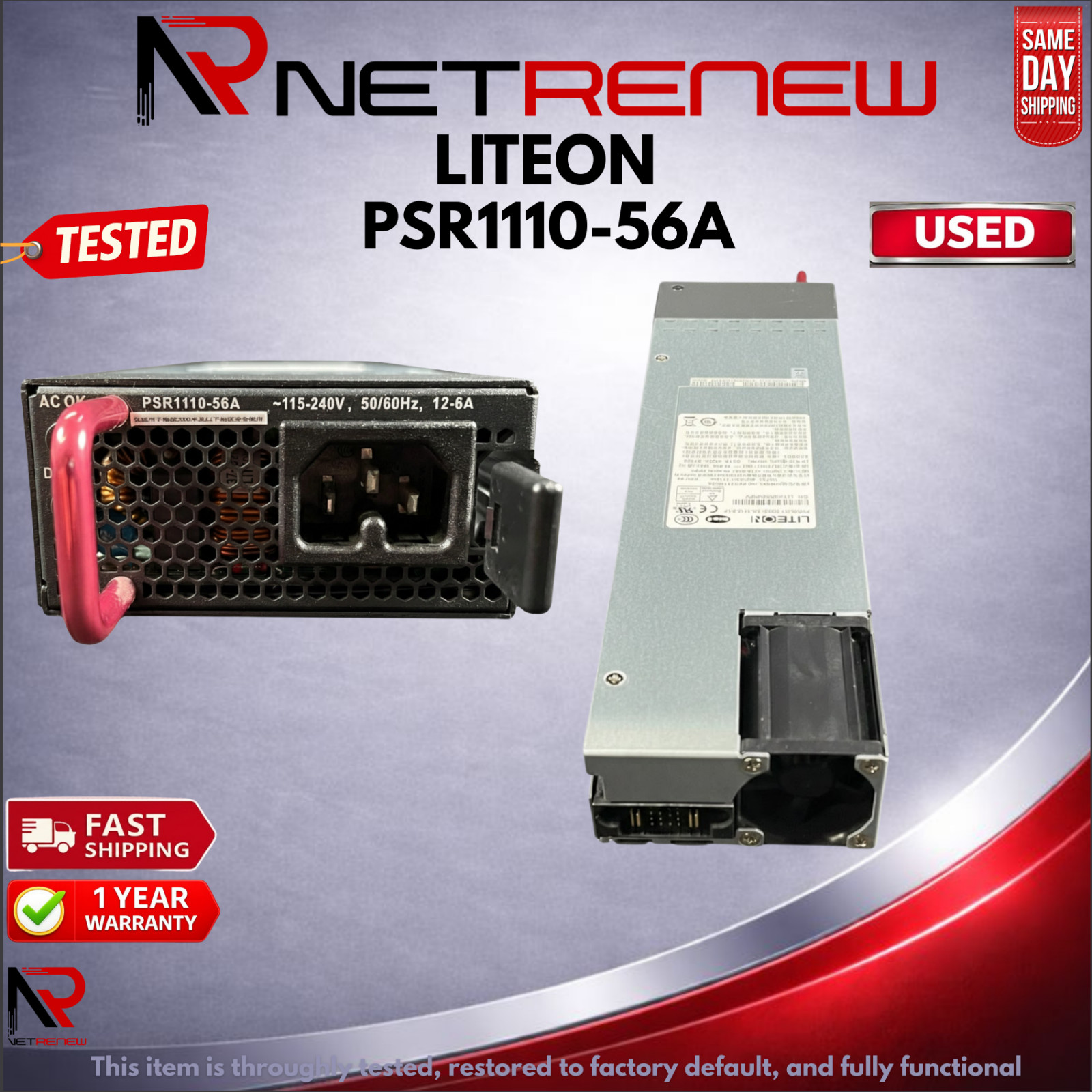 LITEON PSR1110-56A 1100W AC Power Supply  HpE Compatible