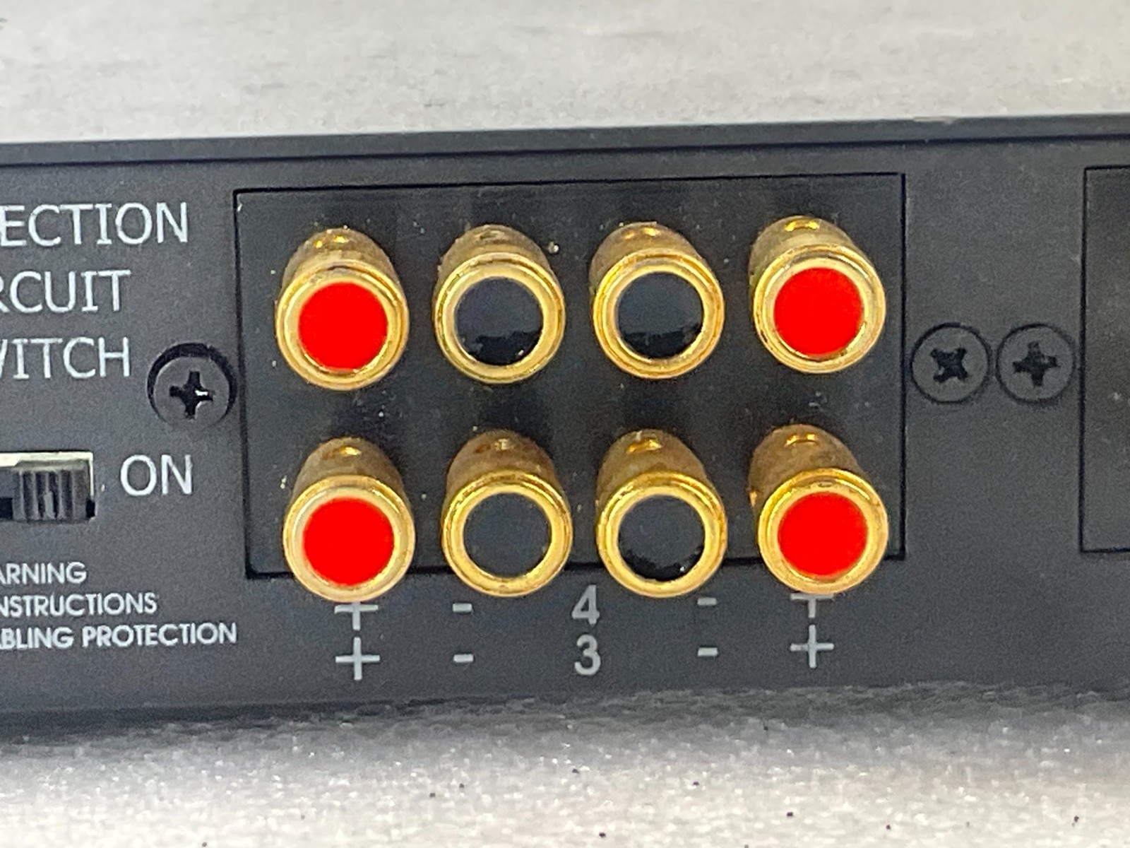 HTD SS41 4-Zone Speaker Selector Switch Audio Gold Binding Posts
