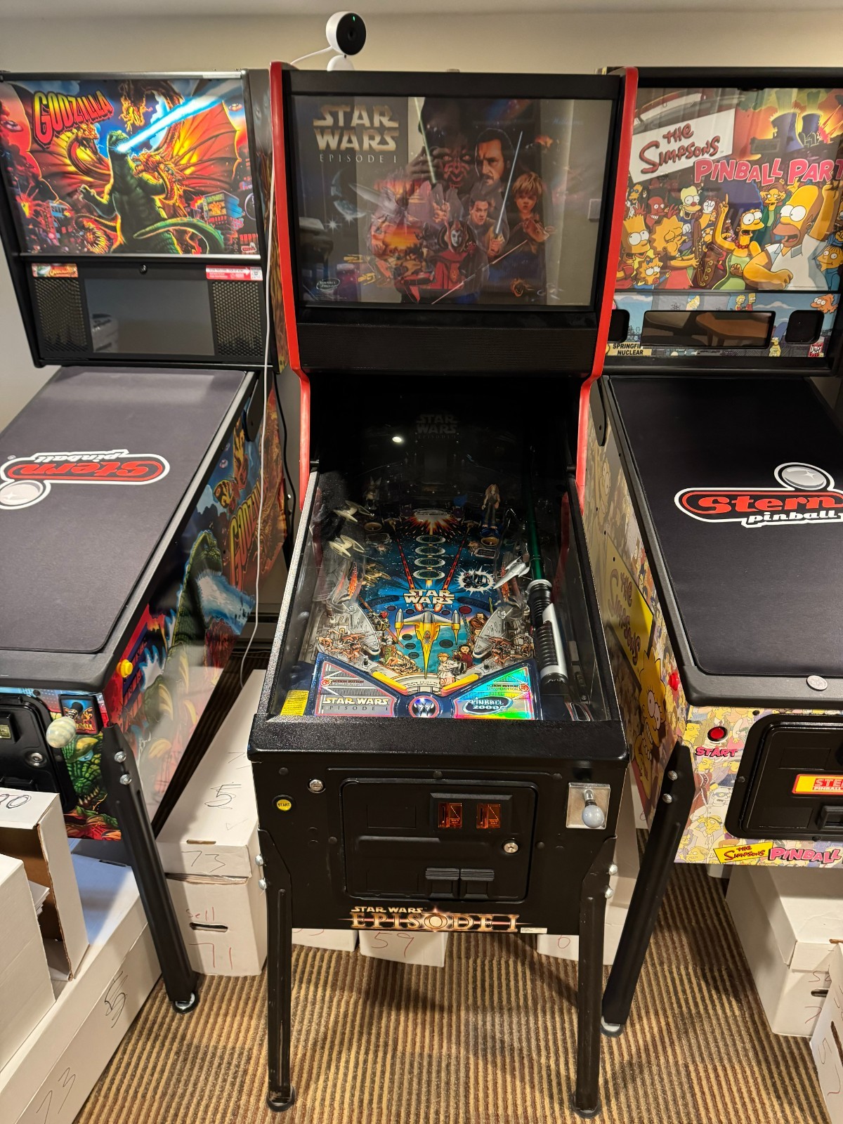 Star Wars Episode 1 Pinball Machine Williams 1999 with Nucore system
