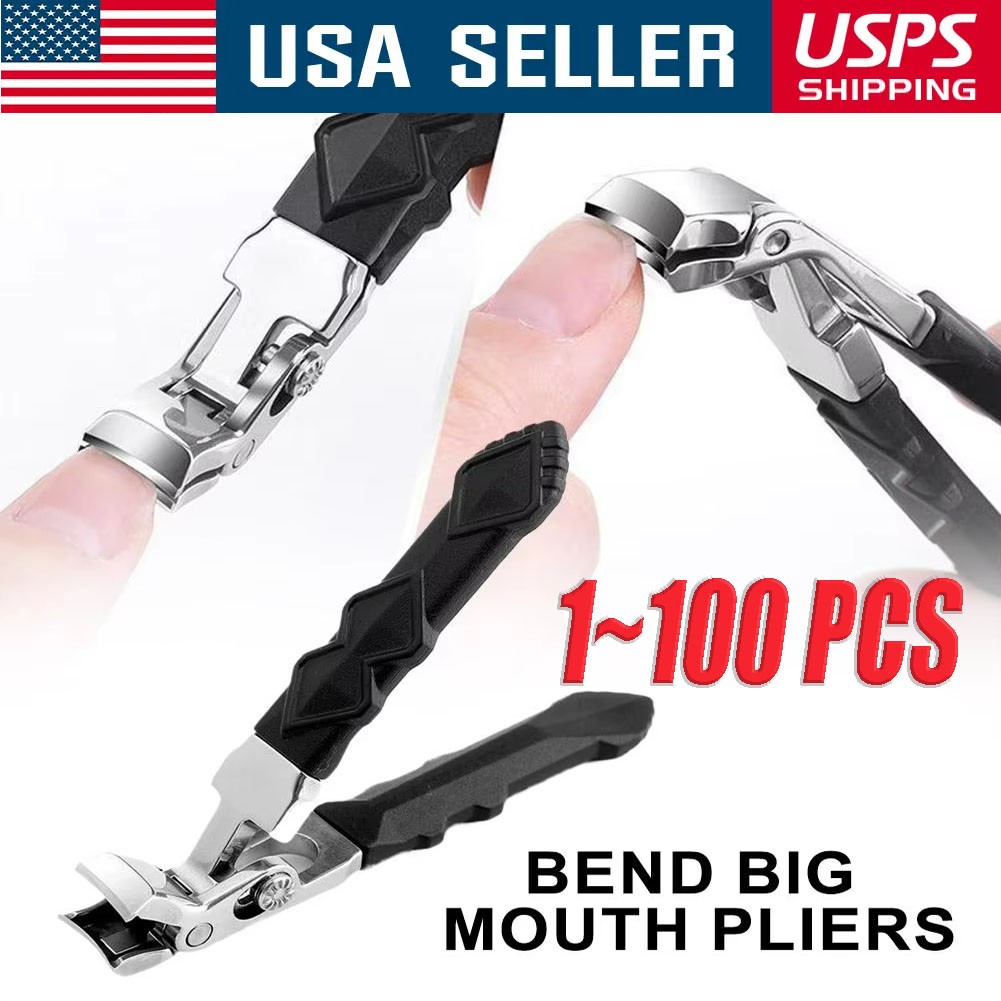 Extra Large Nail Clippers For Thick Nails Heavy Duty Stainless Professional Lot