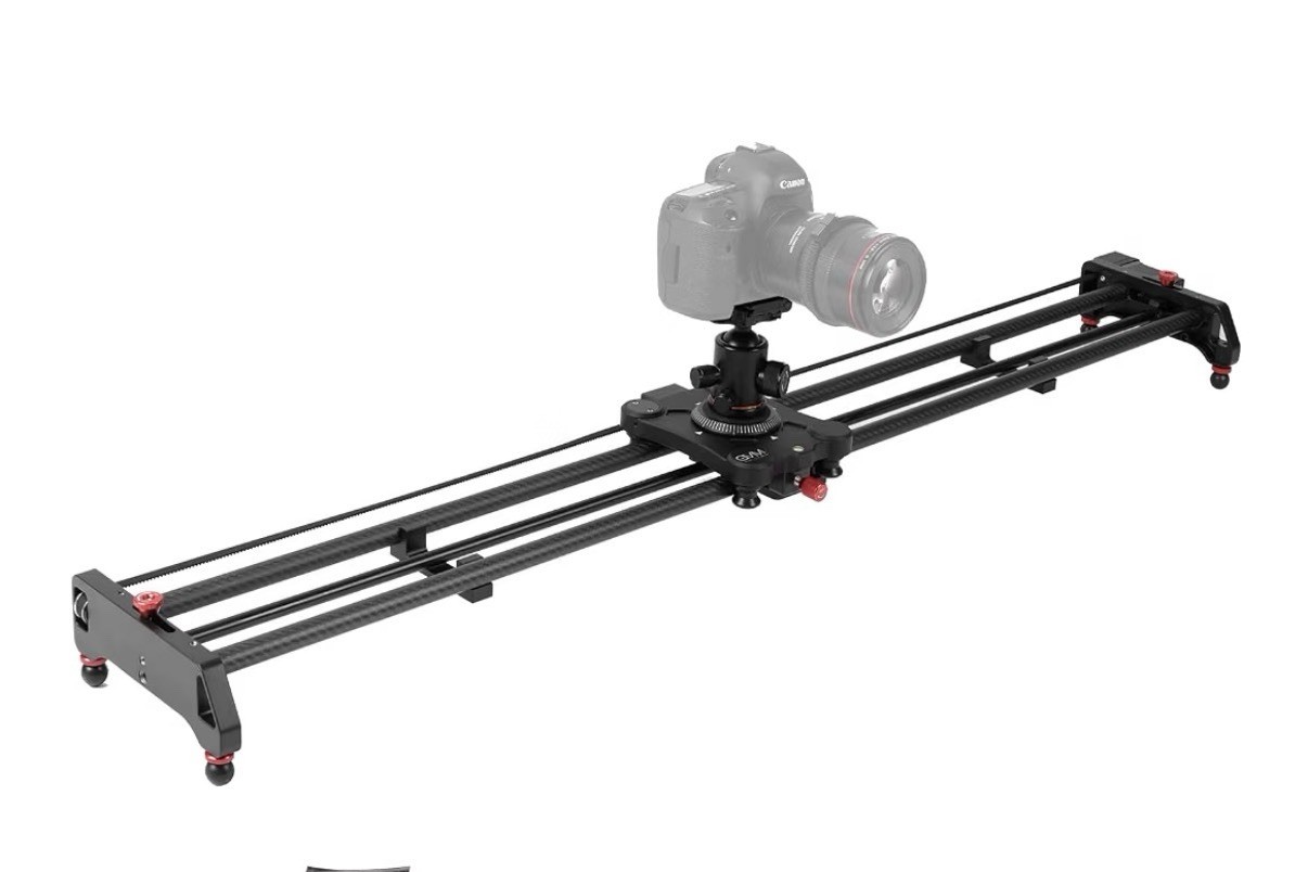 48"/120cm Motorized Camera Slider, APP Professional Carbon Fiber Dolly Rail