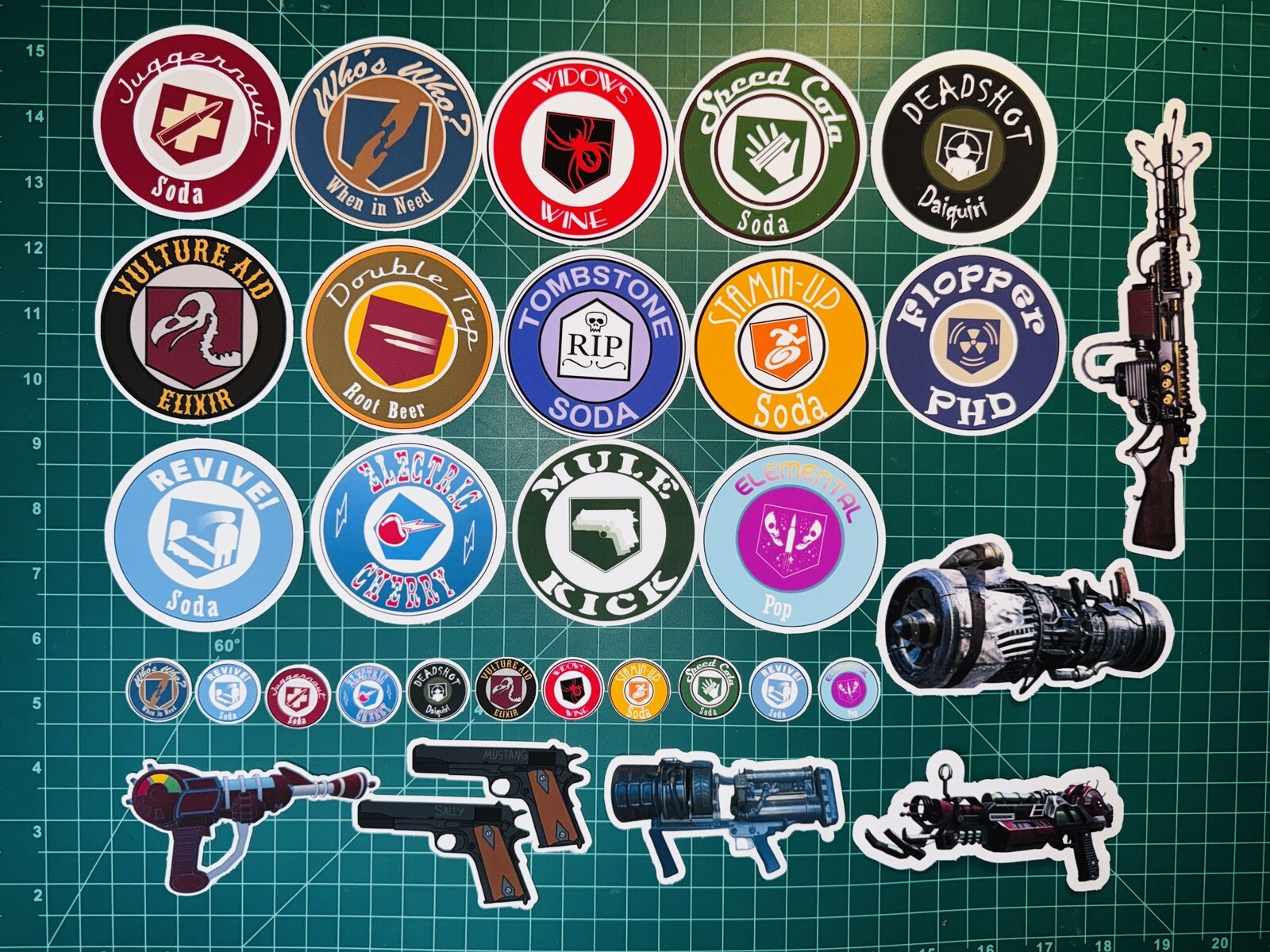 COD Zombies Perk Soda Wonder Weapon High Quality Sticker Set
