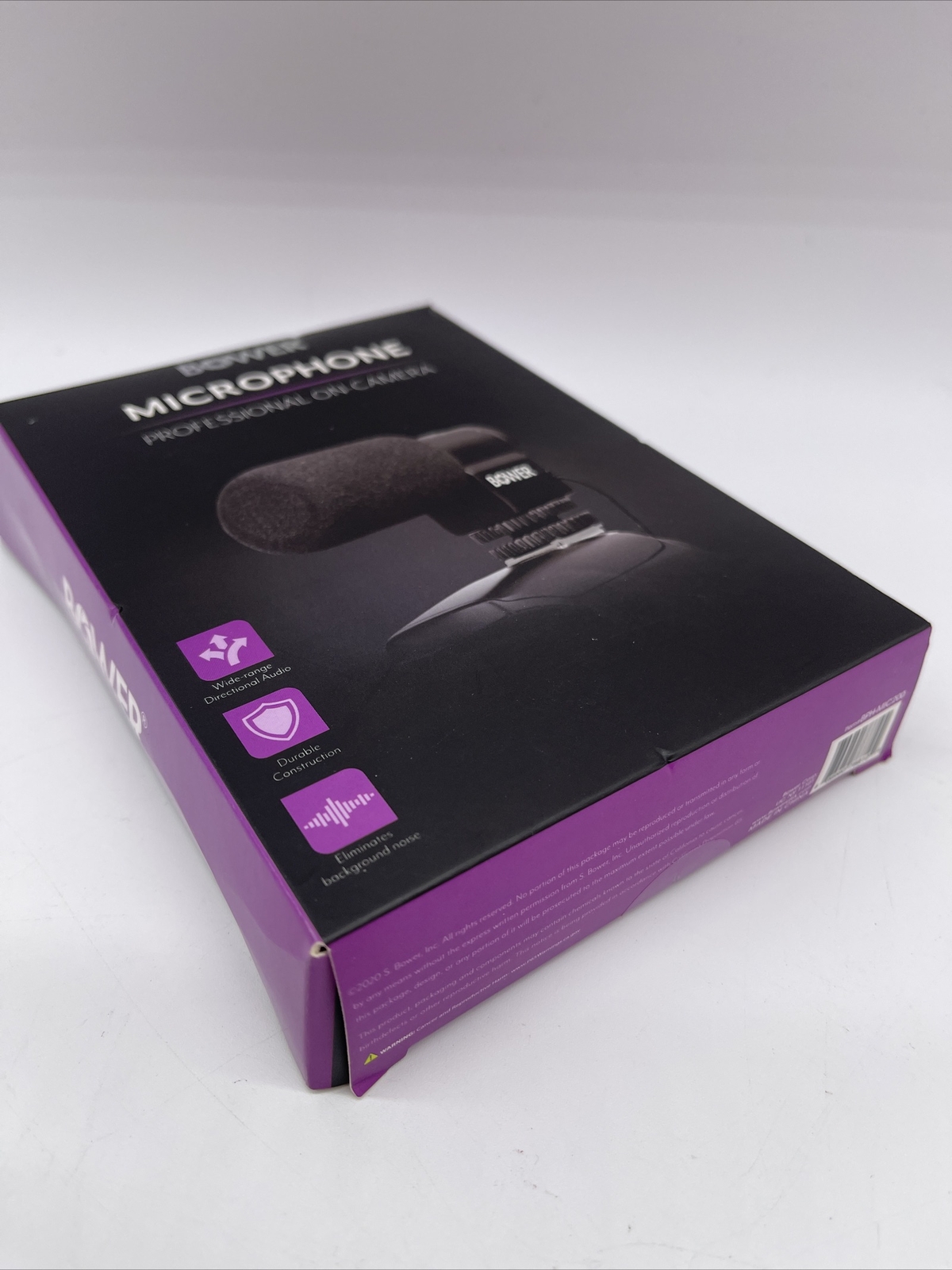 Bower microphone Professional On-Camera Brand New.