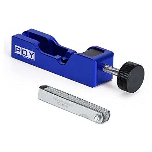 Universal Spark Plug Gap Tool with 32 Blades Steel Feeler blue+feeler gauge