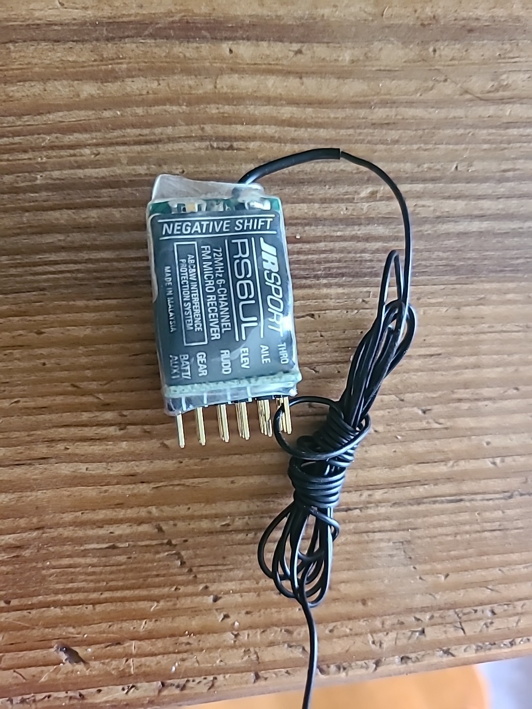 JR RS6UL 6-Channel FM 72Mhz FM Receiver Negative Shift Hitec/Futaba JSP30615