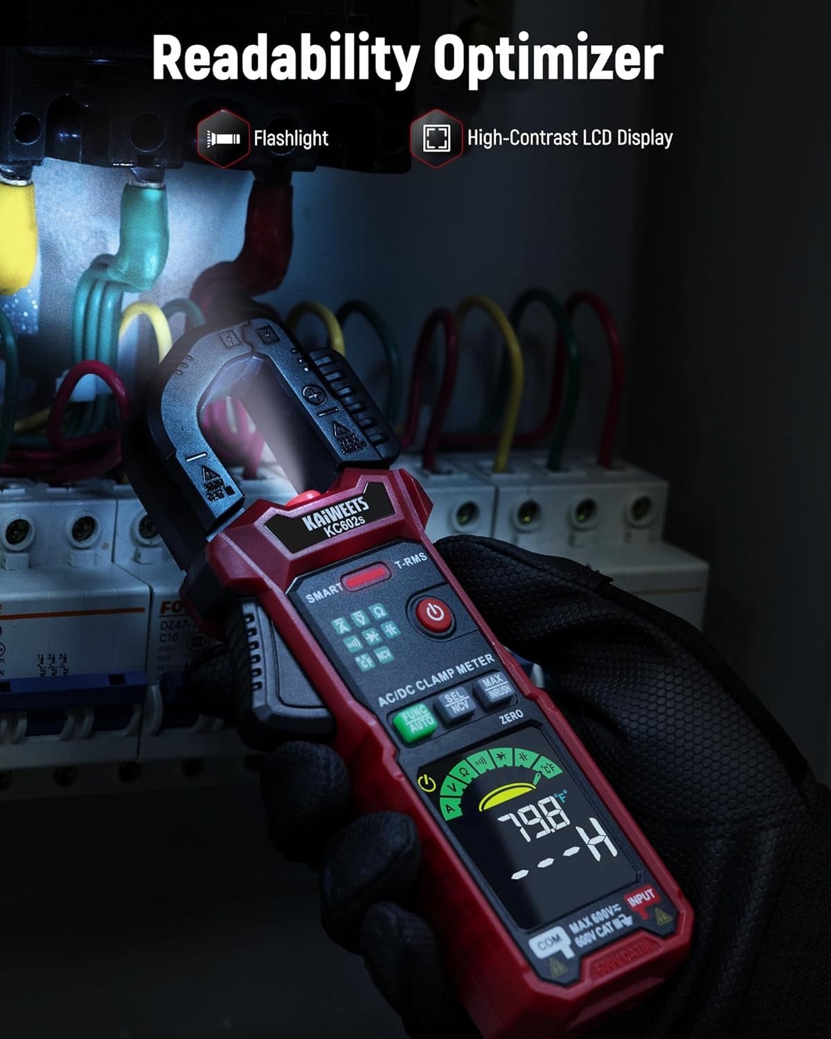 Smart Digital Clamp Meter, 2026 Intelligent Auto Ranging Multimeter 600A TRMS...