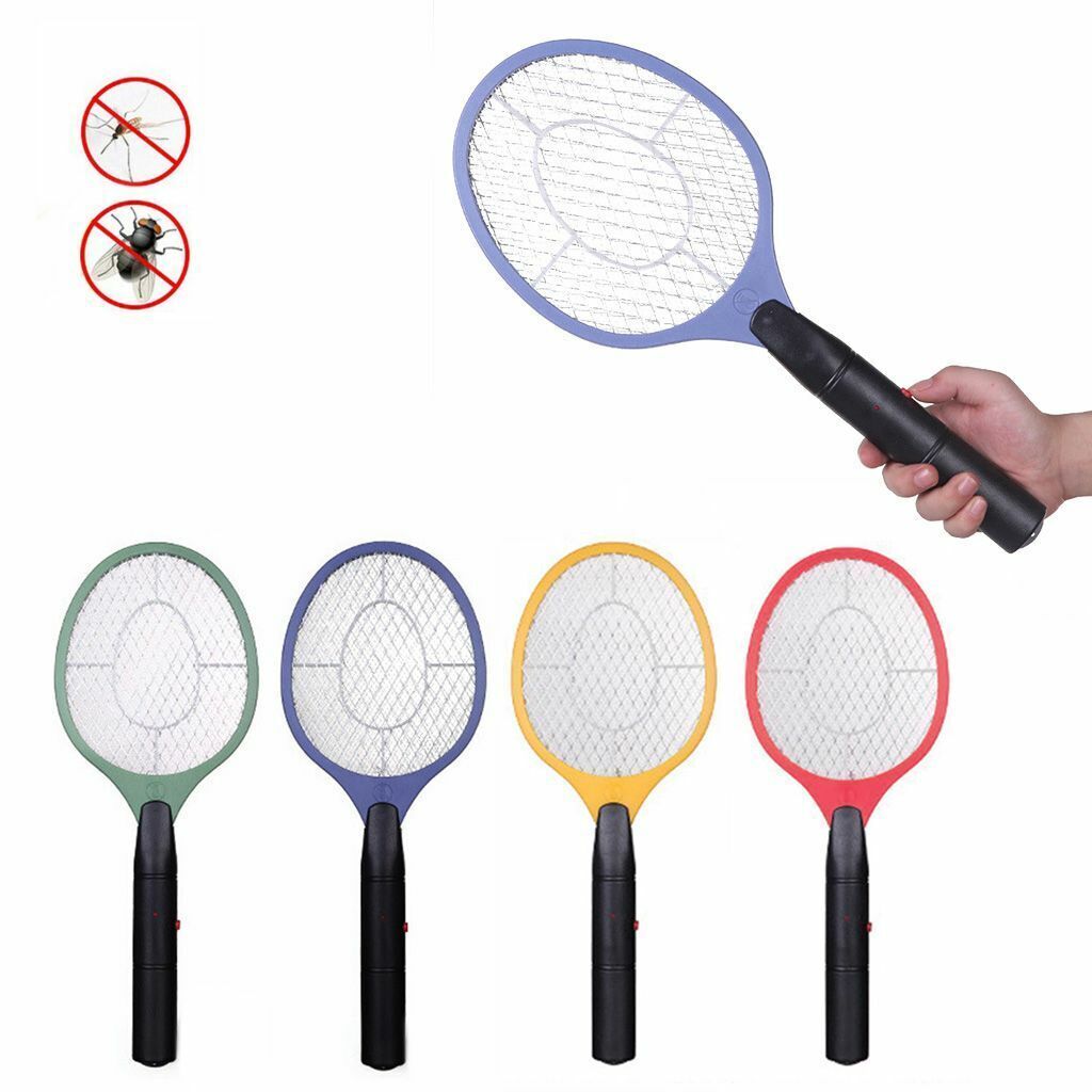 Bug Zapper Racket Electric Mosquito Fly Swatter Killer Kill Insects Bat Handheld