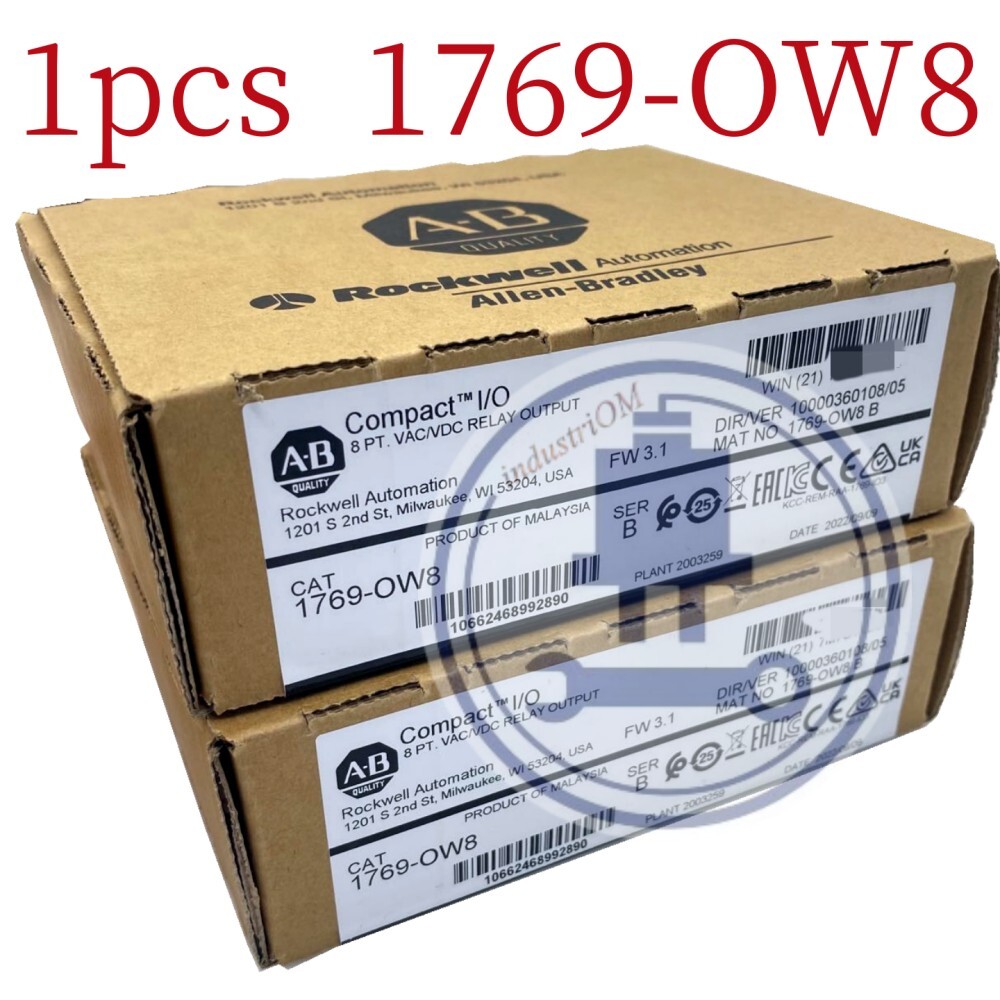 Allen-Bradley 1769-OW8 Compact I/O 8 Pt VAC/VDC RELAY Output Module 2022 New TX