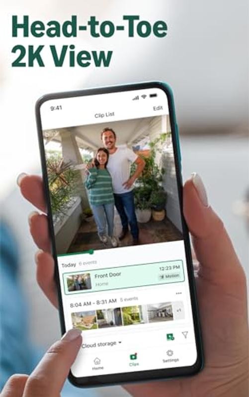 Introducing Wired Doorbell 2K+ — Head-to-Toe Device only Black Without Chime
