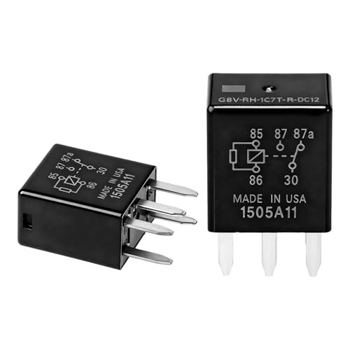 Car Power Relays, 5 Pin 12V 40A G8V-RH-1C7T-R-DC12 Multi Purpose Standard 2 PCS