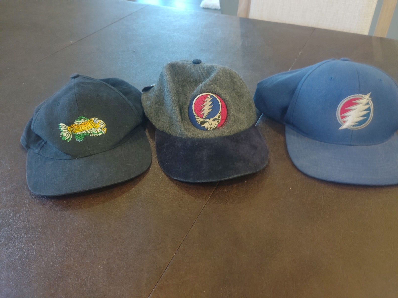 Grateful Dead hat lot of 3 Hats