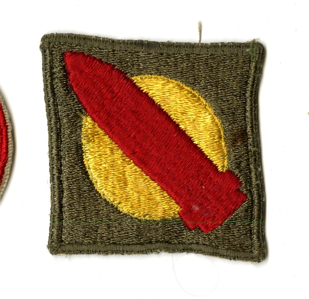 1st Coast Artillery White Back Patch WWII Vintage New England
