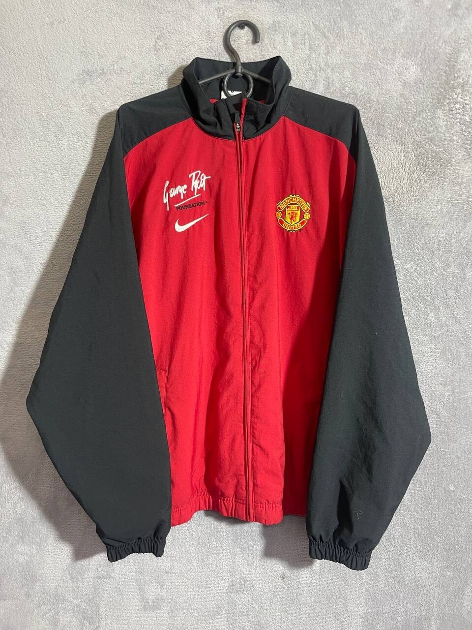 Manchester United Training Football Soccer Jacket Red Nike Mens Size L