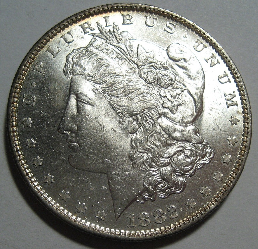 = 1882-O BU+ MORGAN Dollar, Super EYE Appeal, Nice True BU Coin, FREE Shipping