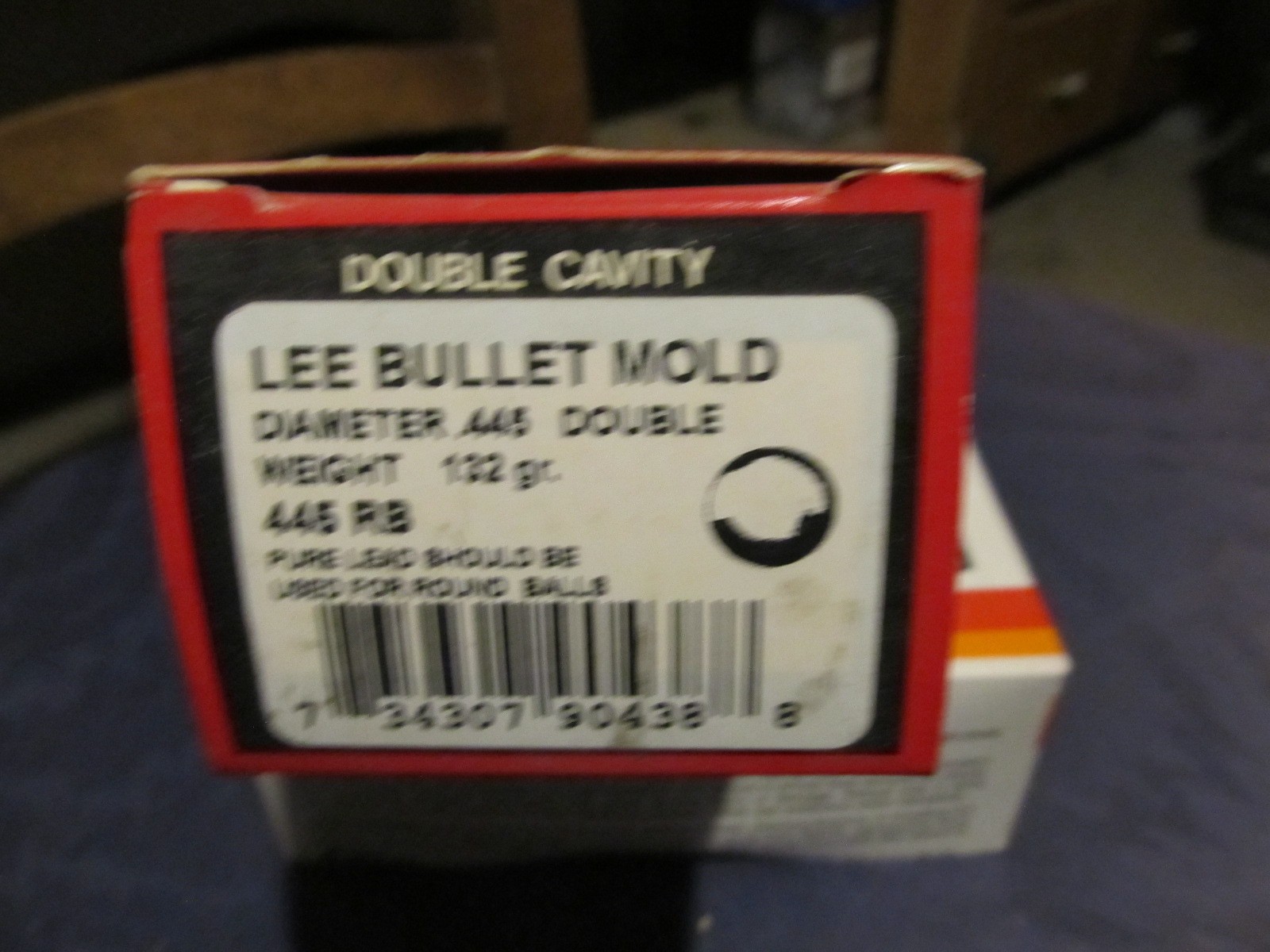 Lee Bullet Mold, 2 cav. .445 RB