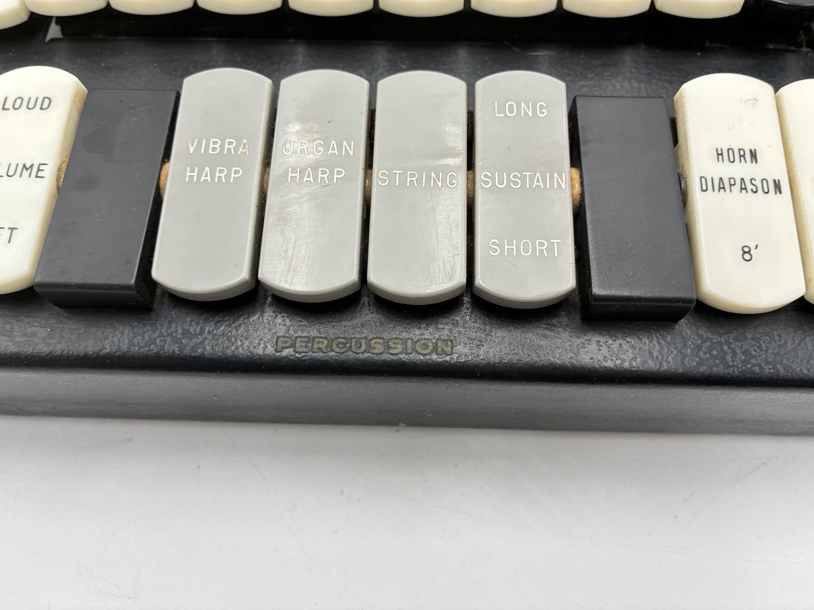 Vtg Baldwin Model 5 5A Organ Stop Tab Control Panel Assembly Levers Parts
