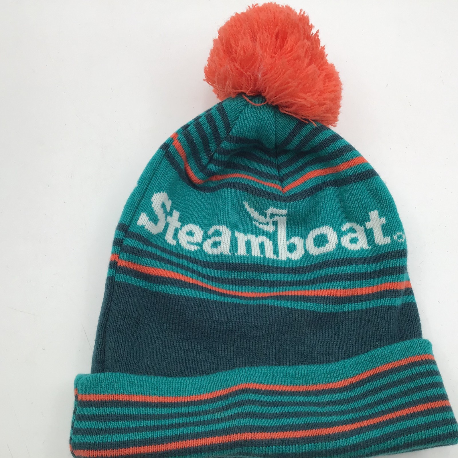 Steamboat Colorado Beanie Adult Bobble Cuffed Cap Snowboard Ski Hiking
