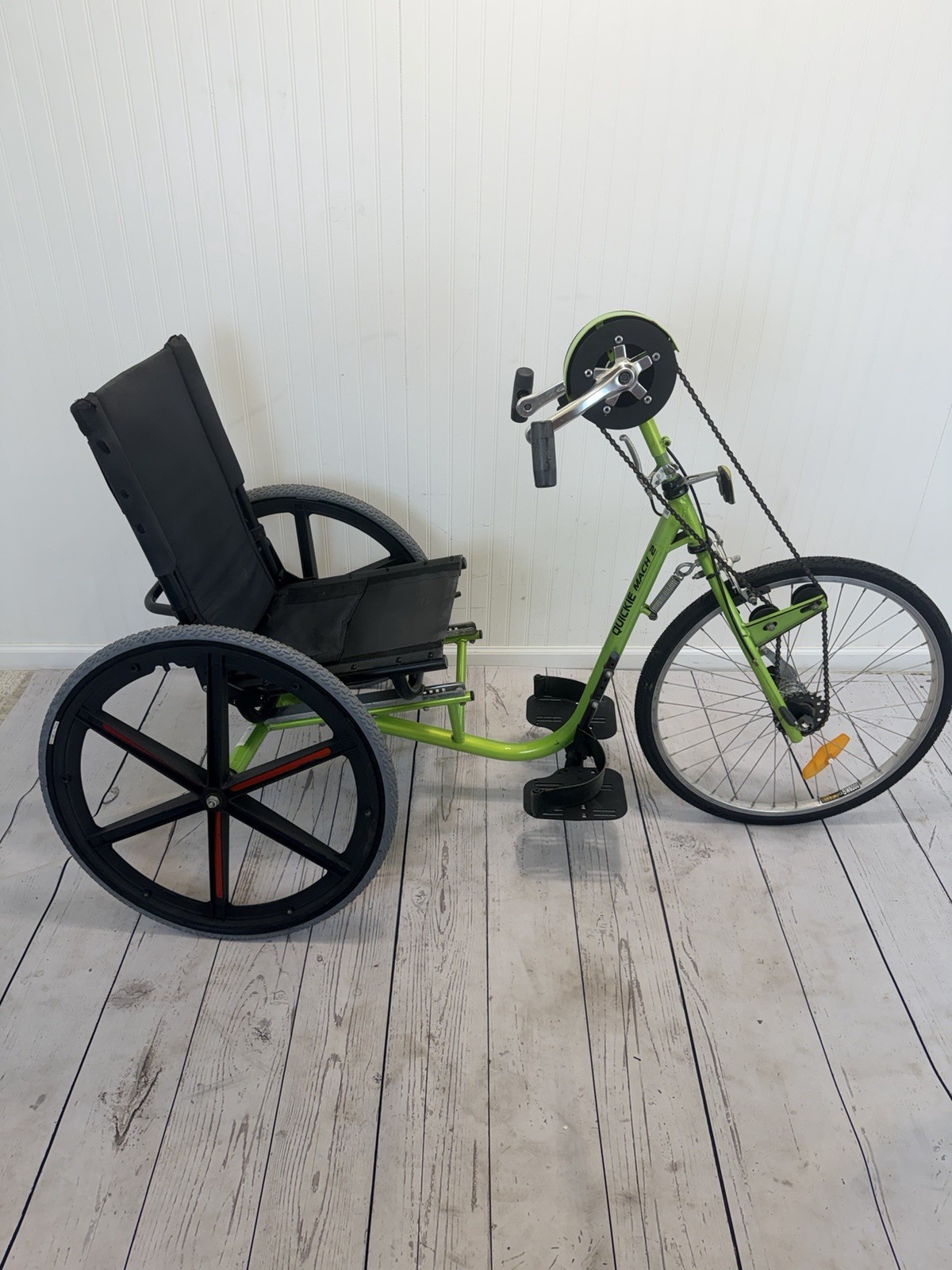 16” W Seat Quickie Shadow Mach 2 handcycle 3 speed Hand Cycle