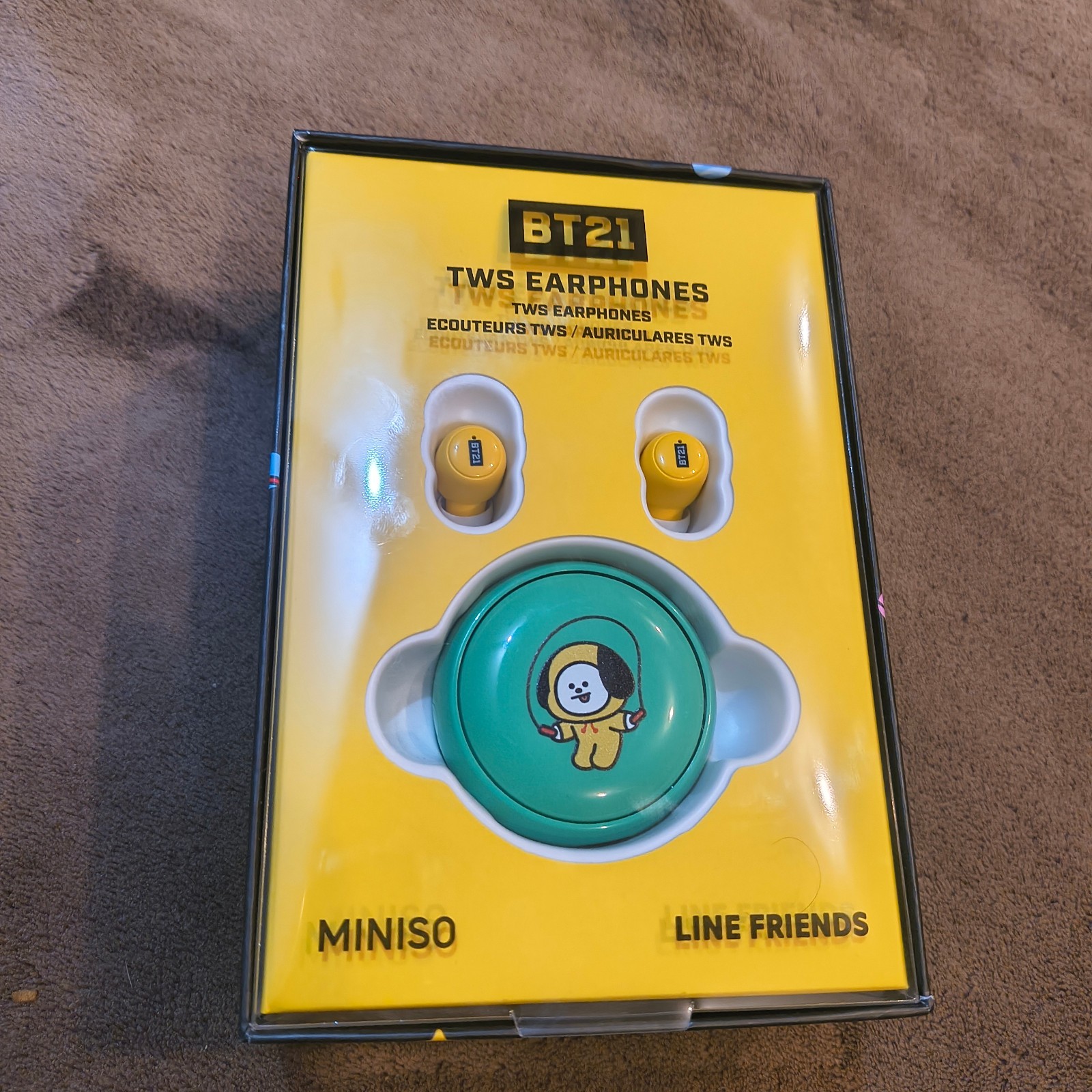 Miniso Line Friends (CHIMMY) Bluetooth Wireless Earphones BT21 T310