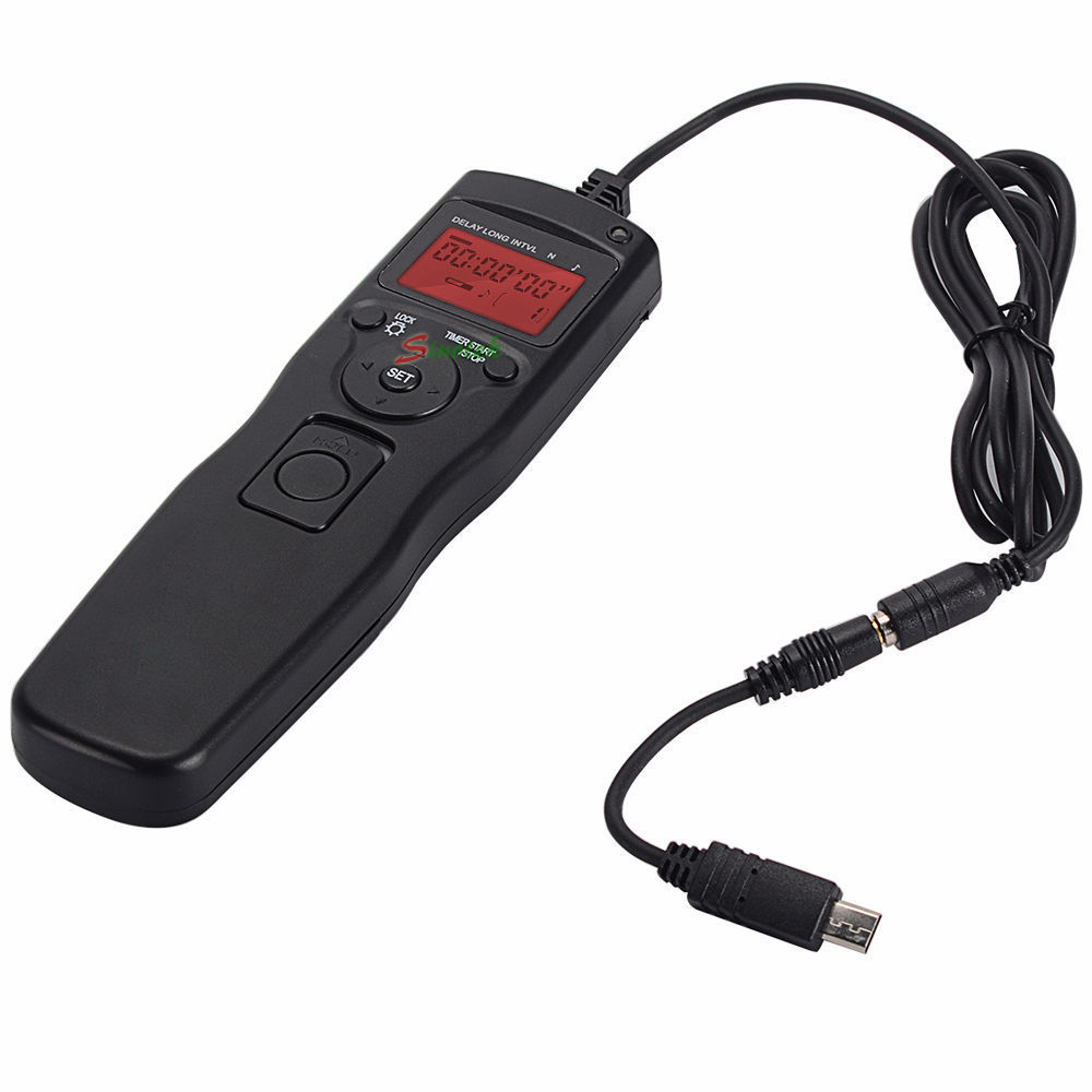 LCD Timer Remote Control Shutter Release for Sony A58 NEX-3NL A7 A7R A3000 A6000