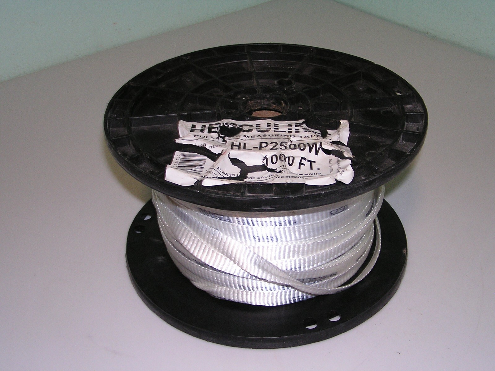 Herculine HLP2500W 3/4" x 700+' Premium Pull Tape, Woven Polyester, 2500 Lbs.